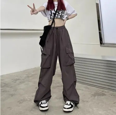 Women Streetwear Techwear Cargo Pants - Gray / S - Bottoms - Pants - 8 - 2024