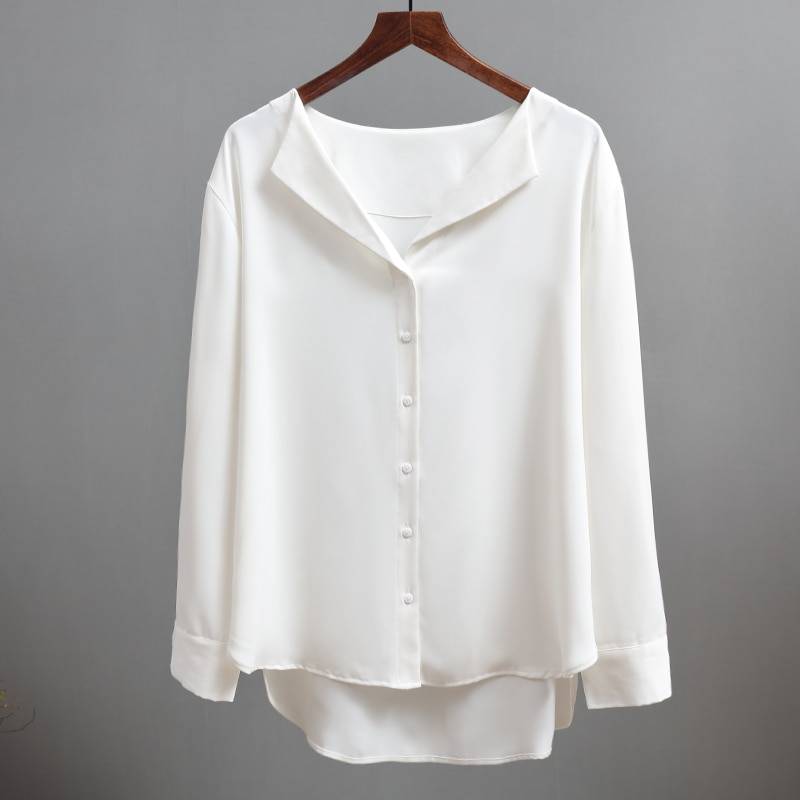 Women’s Chiffon Blouses - White / M - Women’s Clothing & Accessories - Shirts & Tops - 15 - 2024