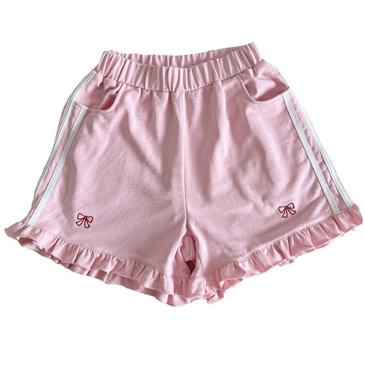 Aesthetic Loose High Waist Shorts With Bows - Women’s Clothing & Accessories - Clothing - 6 - 2024