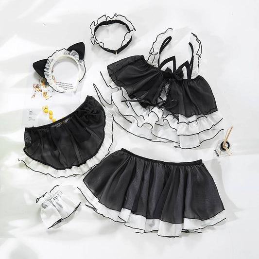 Anime Cat Girl Outfit - Black / One Size - Women’s Clothing & Accessories - Shirts & Tops - 13 - 2024