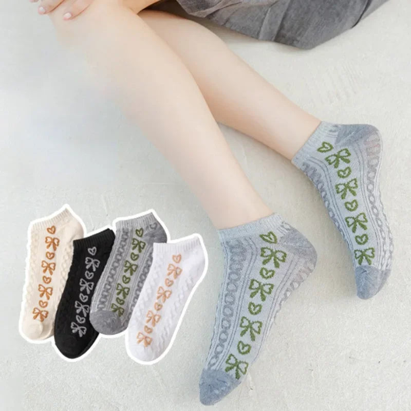 Ankle Boat Socks for Women - Breathable Spring Autumn Casual Socks - Style 43 / EU 36-40 - Women’s Clothing &