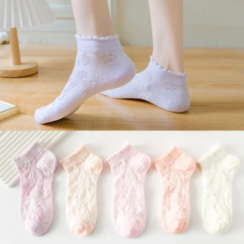 Ankle Boat Socks for Women - Breathable Spring Autumn Casual Socks - Style 11 / EU 36-40 - Women’s Clothing &