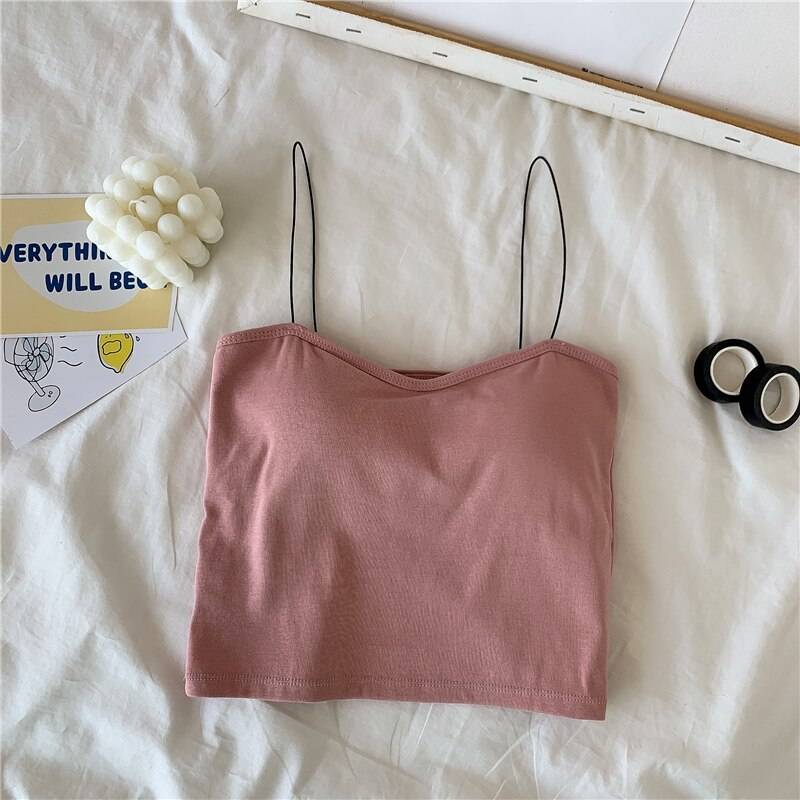 Basic Crop Top Sleeveless - Pink / One Size - Women’s Clothing & Accessories - Shirts & Tops - 24 - 2024