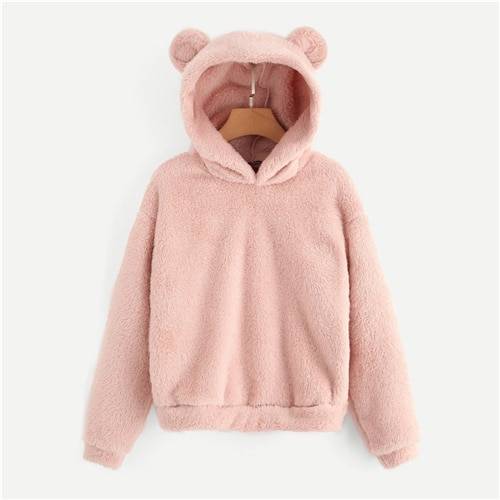 Women’s Bear Hoodie - Pink / L - Women’s Clothing & Accessories - Shirts & Tops - 12 - 2024