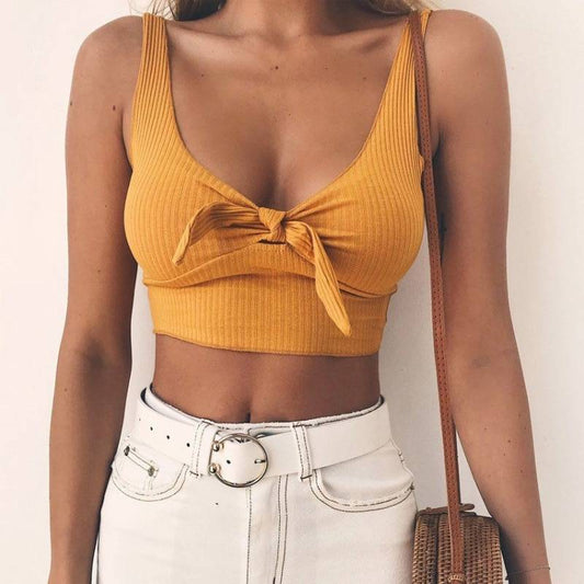 Bow Decorated Crop Top - Women’s Clothing & Accessories - Shirts & Tops - 1 - 2024