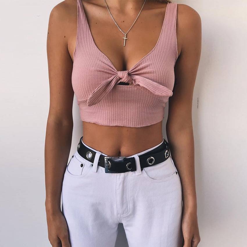 Bow Decorated Crop Top - Women’s Clothing & Accessories - Shirts & Tops - 6 - 2024