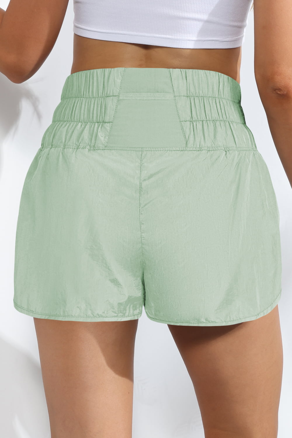 Breathable Smocked Sports Shorts - Women’s Clothing & Accessories - Shorts - 5 - 2024