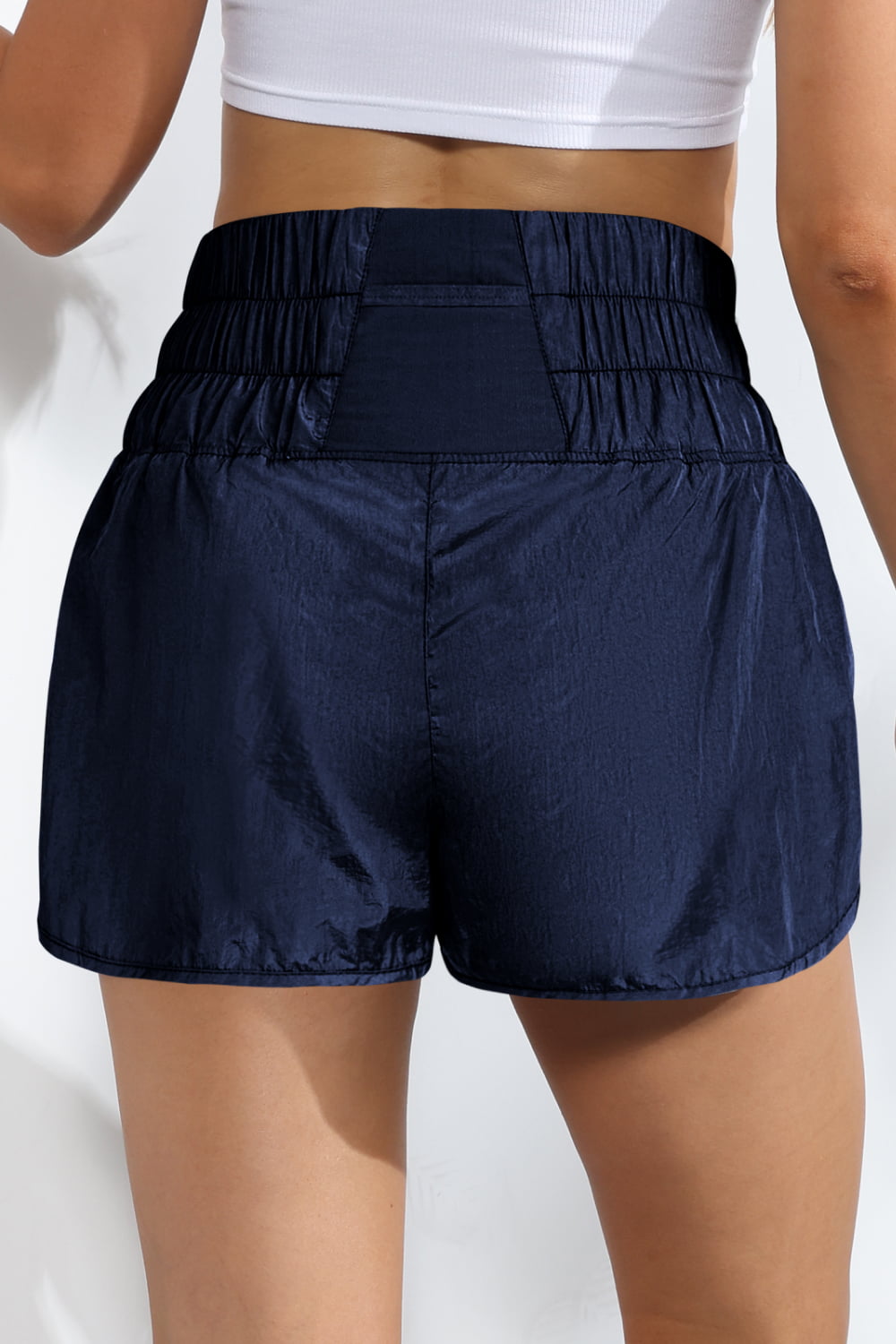 Breathable Smocked Sports Shorts - Women’s Clothing & Accessories - Shorts - 28 - 2024