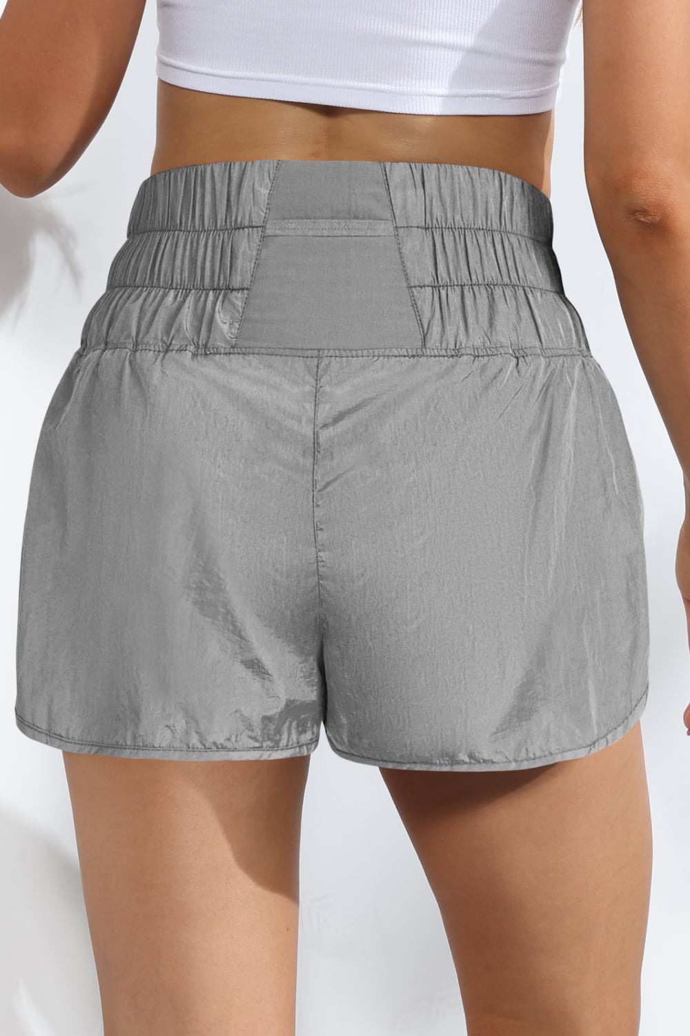 Breathable Smocked Sports Shorts - Women’s Clothing & Accessories - Shorts - 32 - 2024