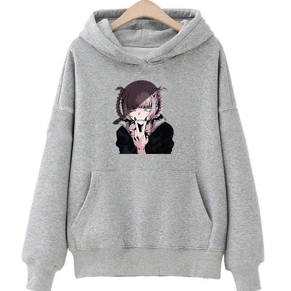 Call Of The Night Anime Hoodie - Gray / XXXL - Women’s Clothing & Accessories - Shirts & Tops - 14 - 2024