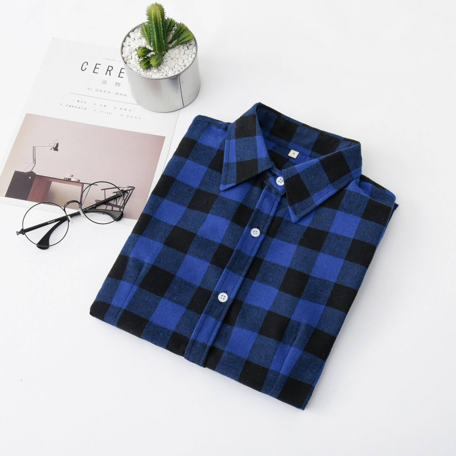 Casual Plaid Button Down - XXL / 2 - Women’s Clothing & Accessories - Apparel & Accessories - 58 - 2024