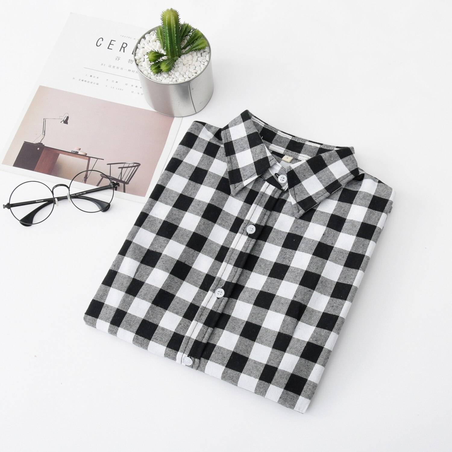 Casual Plaid Button Down - S / 3 - Women’s Clothing & Accessories - Apparel & Accessories - 68 - 2024