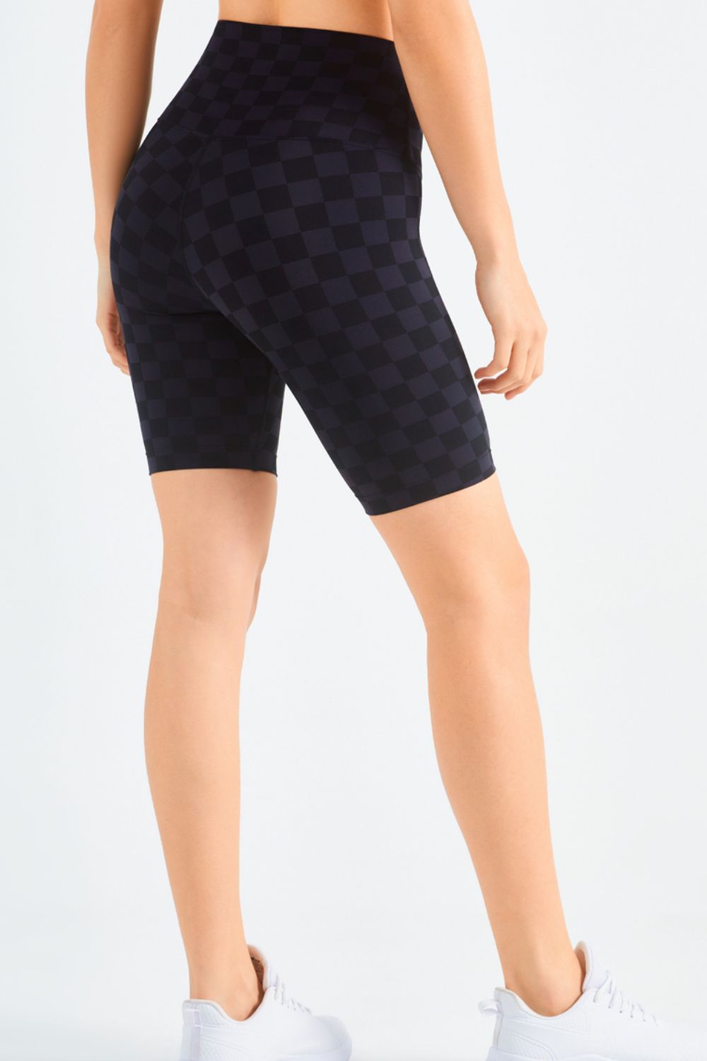 Checkered Wide Waistband Biker Shorts - Women’s Clothing & Accessories - Shorts - 9 - 2024