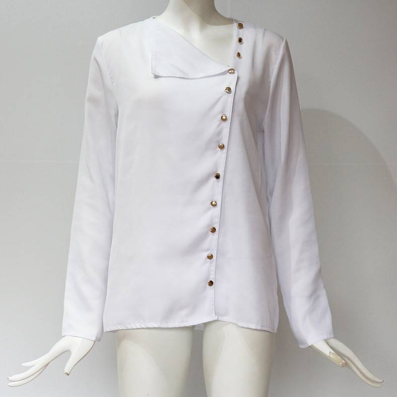 Chiffon Blouse With Buttons - Women’s Clothing & Accessories - Shirts & Tops - 29 - 2024