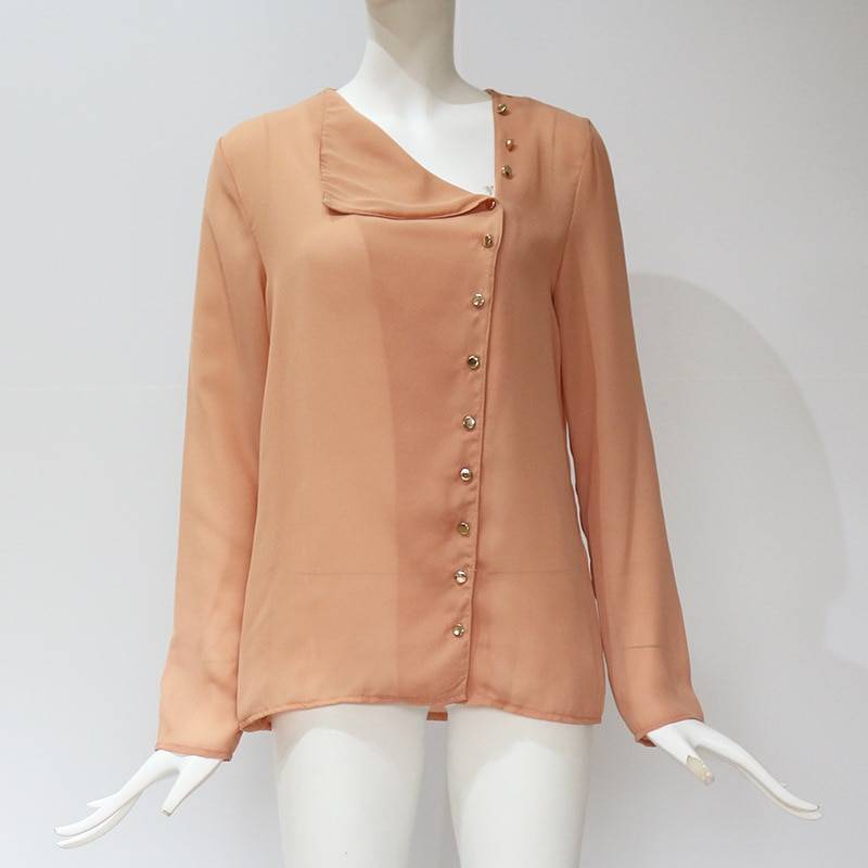 Chiffon Blouse With Buttons - Women’s Clothing & Accessories - Shirts & Tops - 26 - 2024