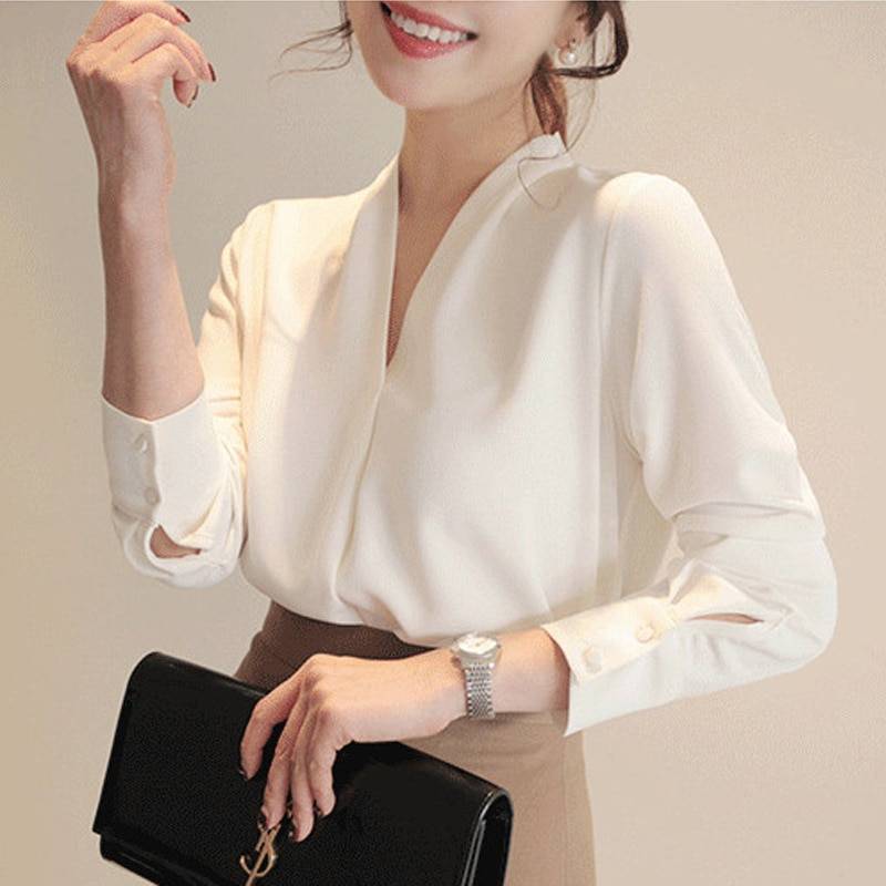 Chiffon Blouse - White / S - Women’s Clothing & Accessories - Shirts & Tops - 11 - 2024