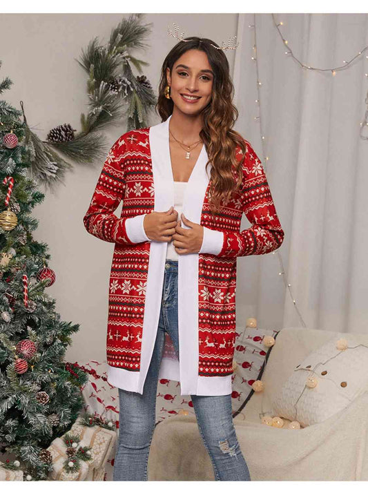 Christmas Open Front Cardigan - Women’s Clothing & Accessories - Shirts & Tops - 2 - 2024
