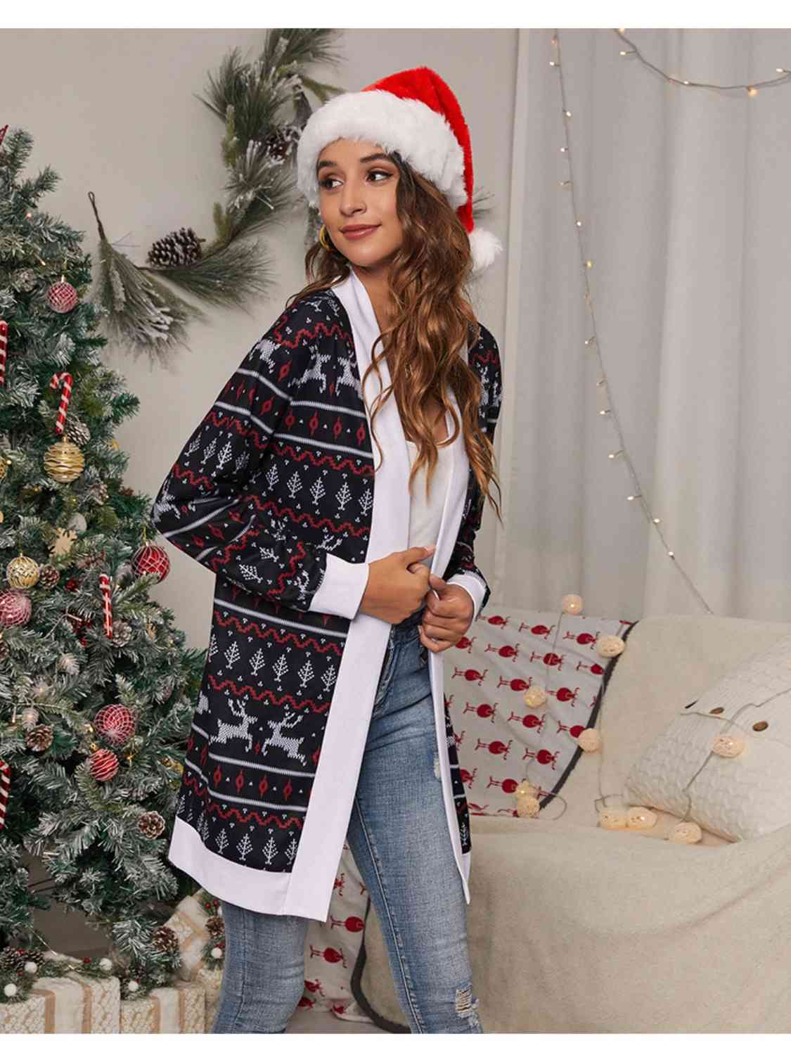 Christmas Open Front Cardigan - Women’s Clothing & Accessories - Shirts & Tops - 13 - 2024