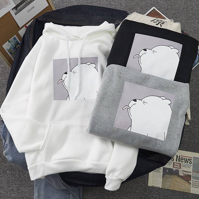 Comfy Ice Bear Hoodie - Women’s Clothing & Accessories - Shirts & Tops - 9 - 2024