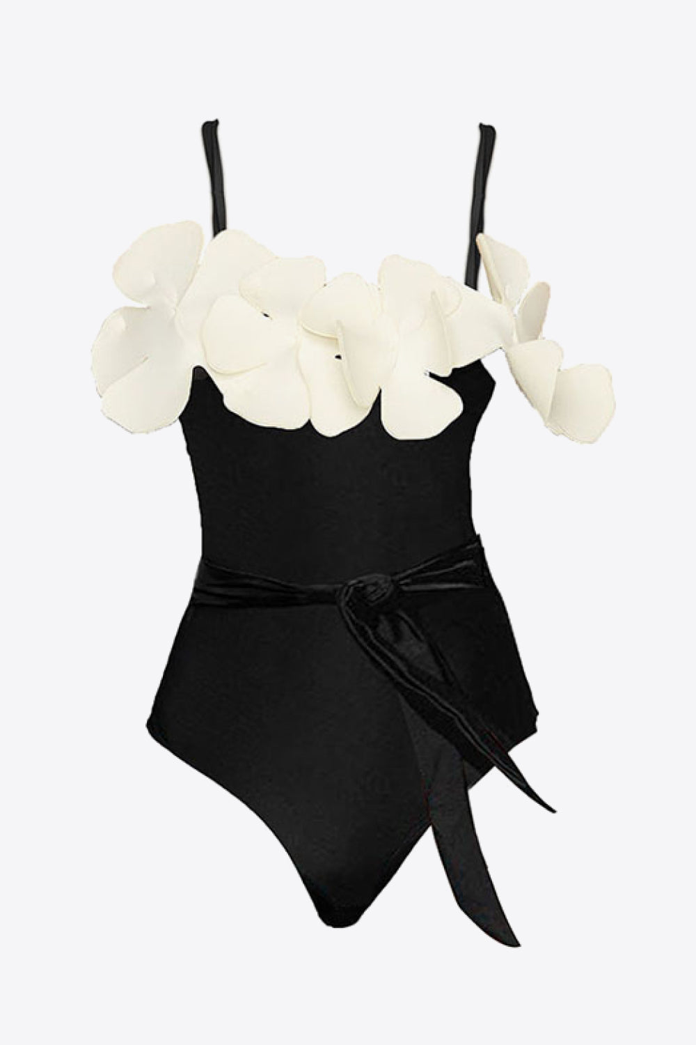 Contrast Flower Detail One-Piece Swimsuit - Women’s Clothing & Accessories - Swimwear - 4 - 2024