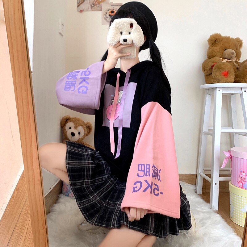 Cute Anime Cat Hoodies - Women’s Clothing & Accessories - Clothing - 3 - 2024