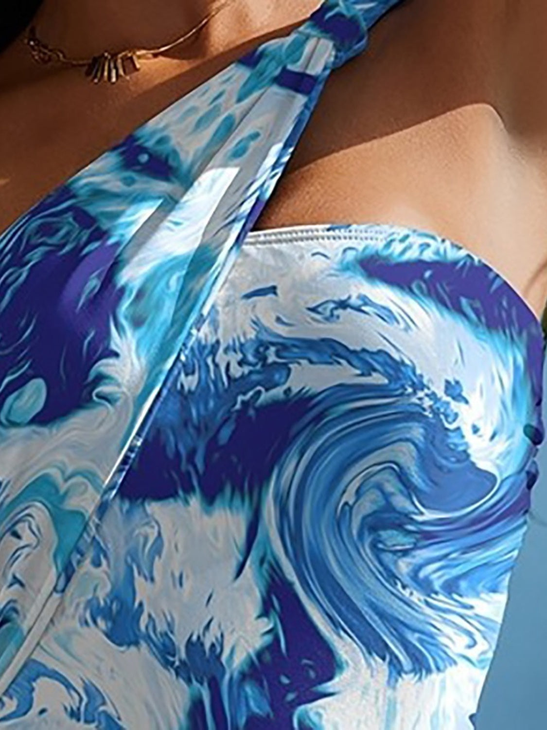 Cutout Printed One-Shoulder One-Piece Swimwear - Women’s Clothing & Accessories - Swimwear - 3 - 2024