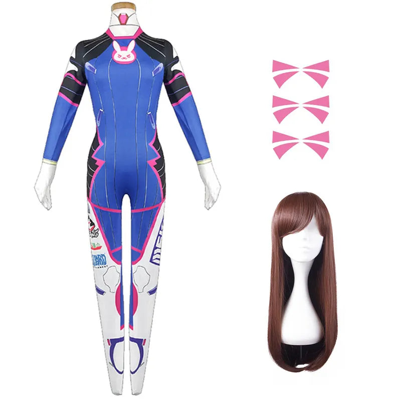 D.Va Cosplay Costume - Overwatch Bodysuit - style C / XS - Women’s Clothing & Accessories - Costumes - 9 - 2024