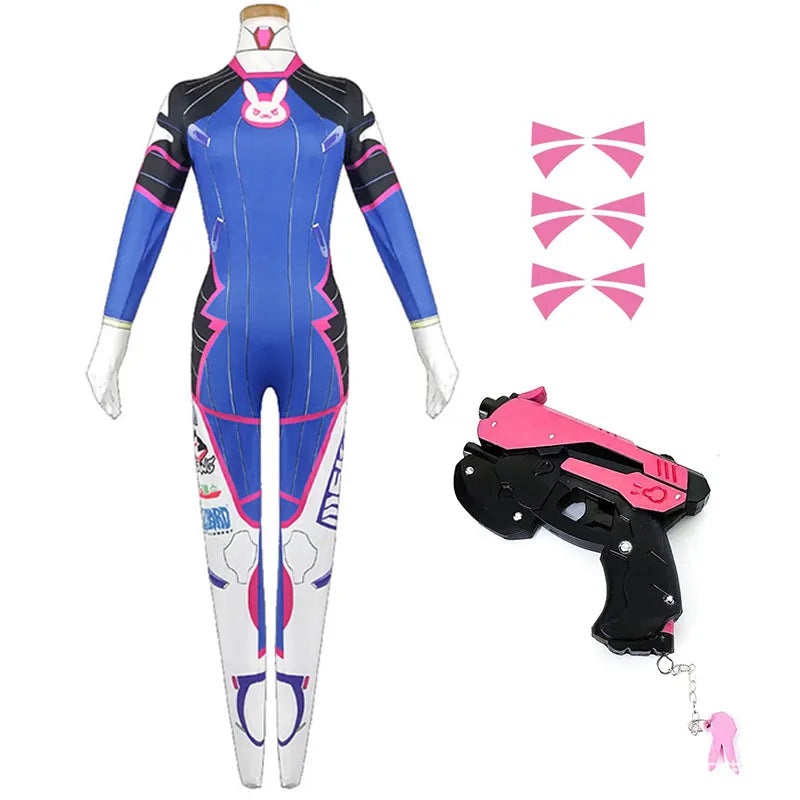 D.Va Cosplay Costume - Overwatch Bodysuit - style B / XS - Women’s Clothing & Accessories - Costumes - 8 - 2024