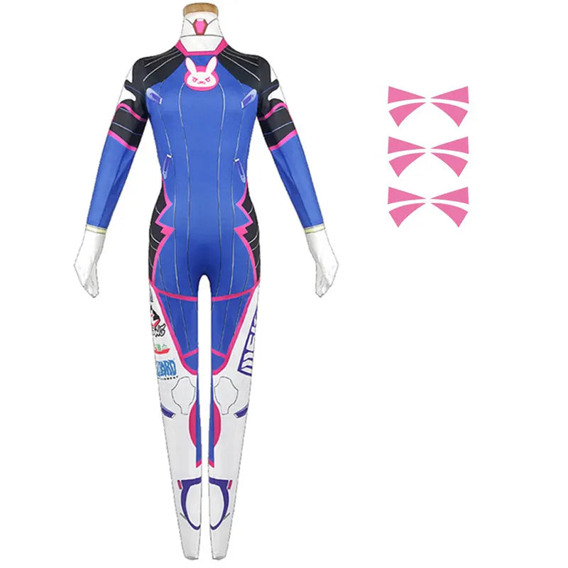 D.Va Cosplay Costume - Overwatch Bodysuit - style A / XS - Women’s Clothing & Accessories - Costumes - 7 - 2024