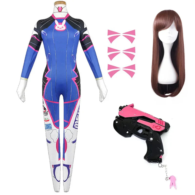 D.Va Cosplay Costume - Overwatch Bodysuit - style D / XS - Women’s Clothing & Accessories - Costumes - 10 - 2024