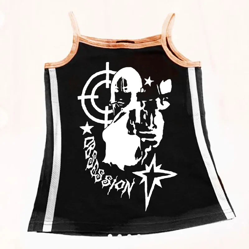 Dark Mystic ’Obsession’ Tank Top - Orange / S - Women’s Clothing & Accessories - Outfit Sets - 8 - 2024