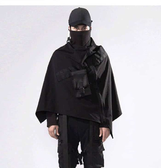 Darkwear Shadow Techwear Cloak - Black / One Size - Women’s Clothing & Accessories - Shirts & Tops - 2 - 2024