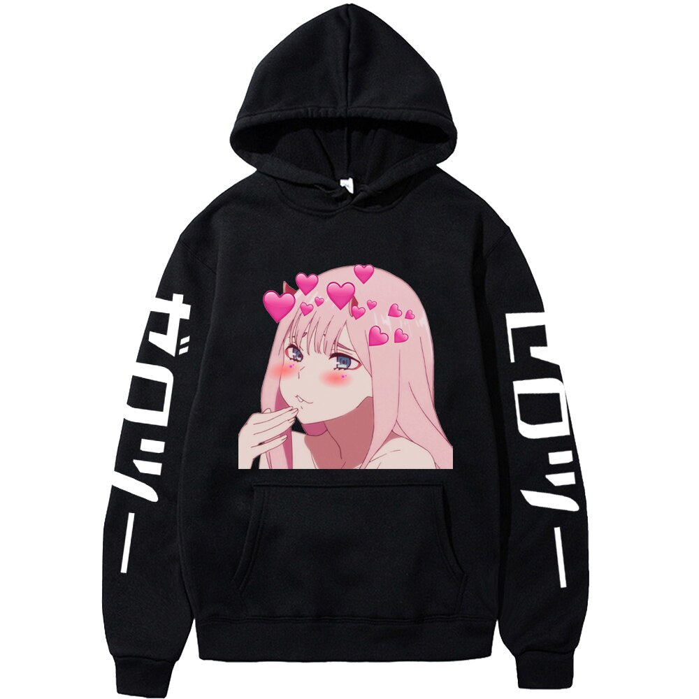 Darling In The Franxx Hoodie - Black 1 / S - Women’s Clothing & Accessories - Shirts & Tops - 11 - 2024