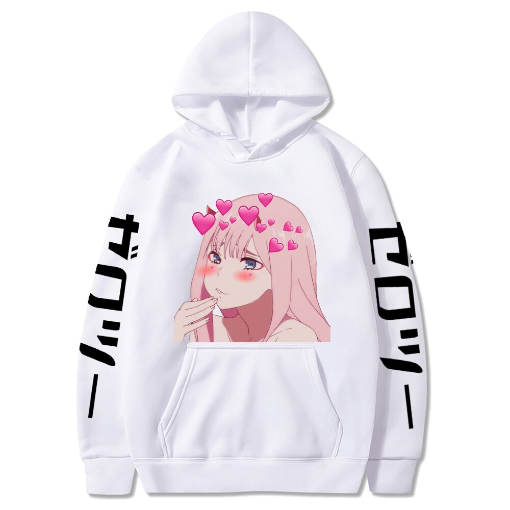 Darling In The Franxx Hoodie - White 1 / S - Women’s Clothing & Accessories - Shirts & Tops - 7 - 2024