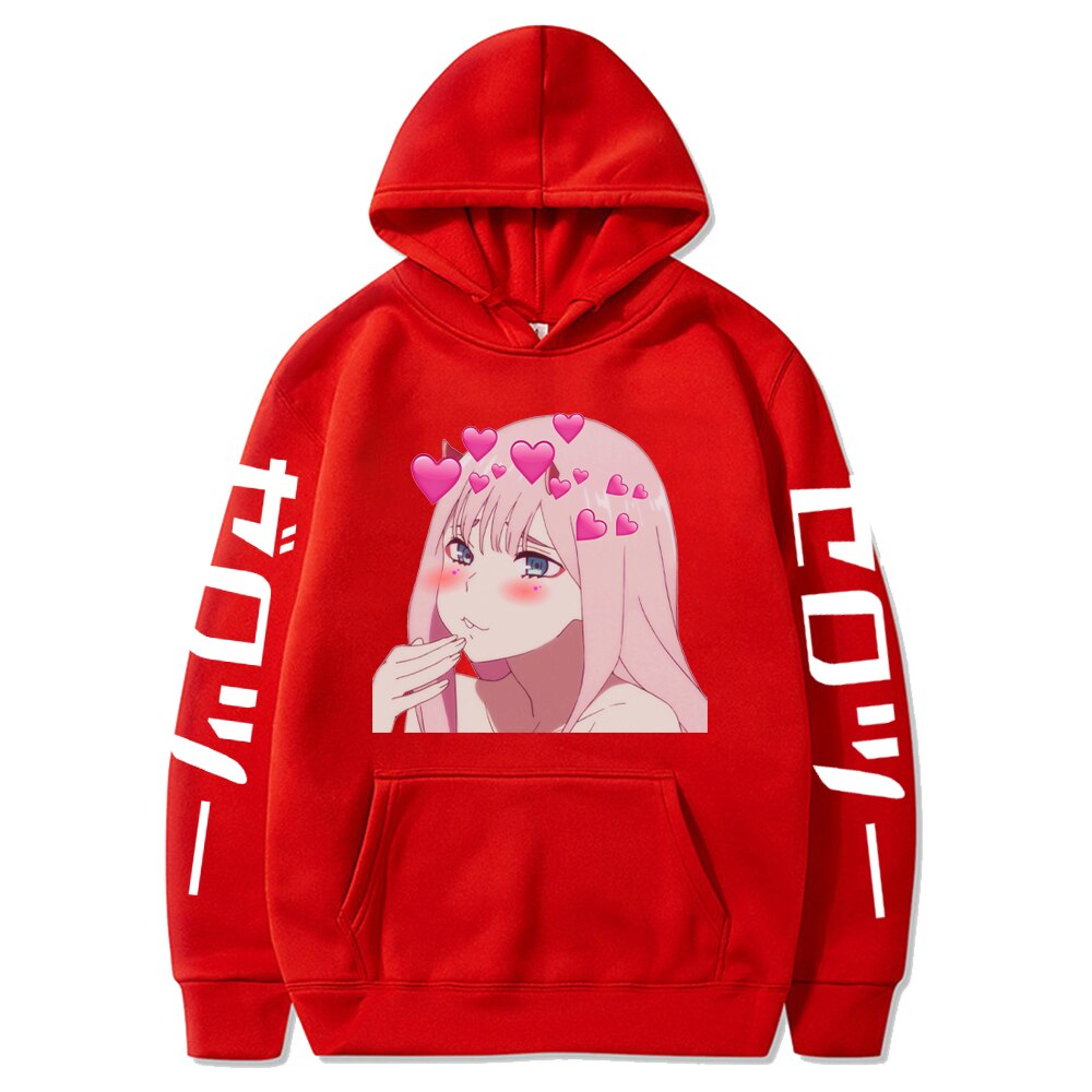 Darling In The Franxx Hoodie - Red 1 / S - Women’s Clothing & Accessories - Shirts & Tops - 9 - 2024