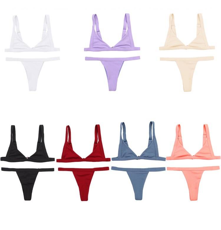 Deep-V Bikini Swimsuit - Women’s Clothing & Accessories - Swimwear - 8 - 2024