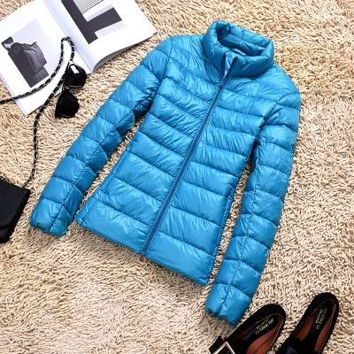 Duck Down Jacket - Blue / Collar / M - Women’s Clothing & Accessories - Coats & Jackets - 22 - 2024