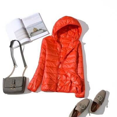 Duck Down Jacket - Orange / XXXL - Women’s Clothing & Accessories - Coats & Jackets - 28 - 2024