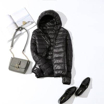 Duck Down Jacket - Black / Hood / M - Women’s Clothing & Accessories - Coats & Jackets - 26 - 2024