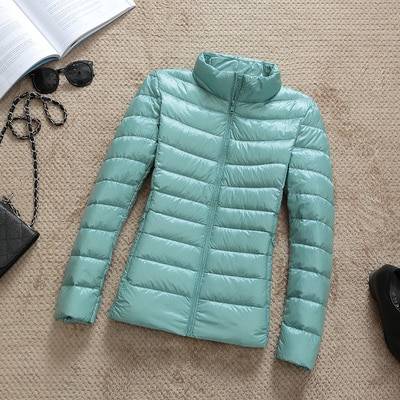 Duck Down Jacket - Light Blue / Collar / M - Women’s Clothing & Accessories - Coats & Jackets - 17 - 2024