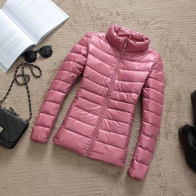 Duck Down Jacket - Light Pink / Collar / M - Women’s Clothing & Accessories - Coats & Jackets - 20 - 2024