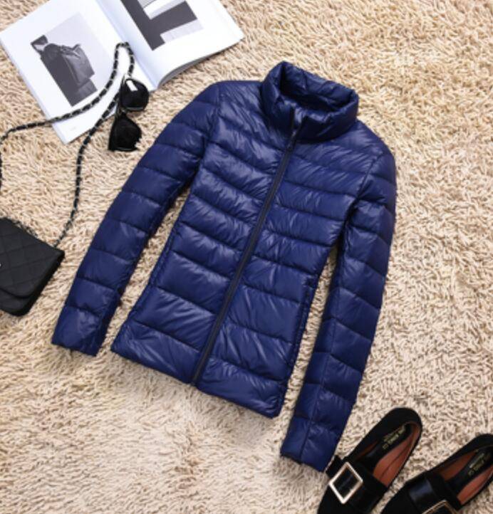 Duck Down Jacket - Dark Blue / Collar / M - Women’s Clothing & Accessories - Coats & Jackets - 19 - 2024
