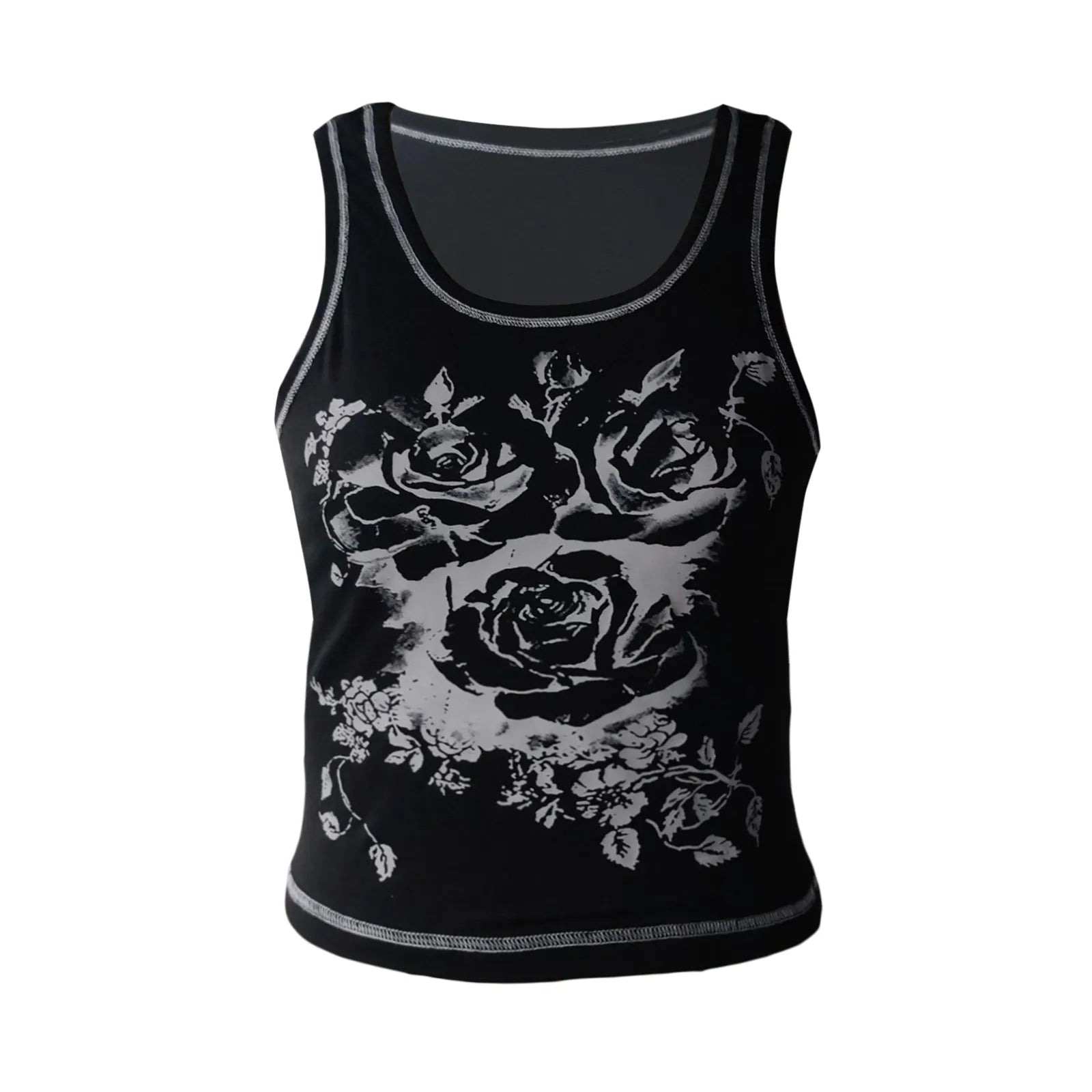 E-girl Gothic Grunge Lace Trim Camisole - Y2K Fairy Coquette Crop Top - Type 15 / S - Women’s Clothing & Accessories