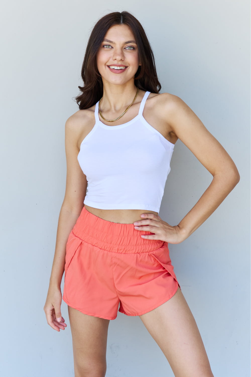Everyday Staple Soft Modal Short Strap Ribbed Tank Top in Off White - White / S - Women’s Clothing & Accessories