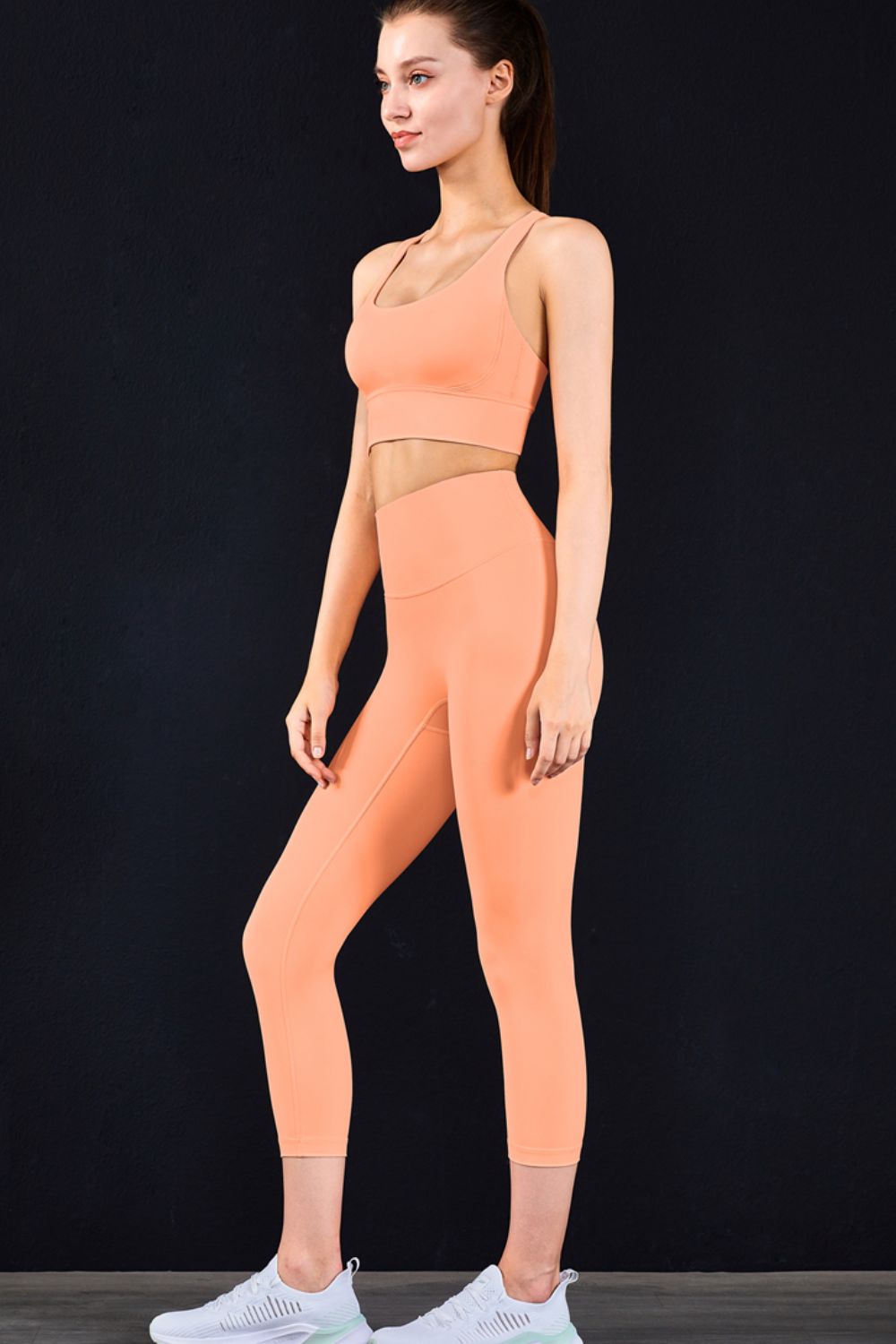 Feel Like Skin Elastic Waistband Cropped Yoga Leggings - Women’s Clothing & Accessories - Pants - 3 - 2024