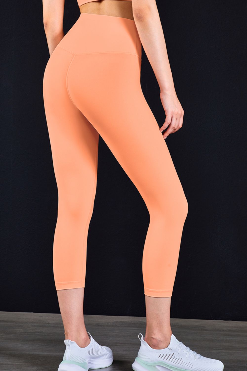 Feel Like Skin Elastic Waistband Cropped Yoga Leggings - Women’s Clothing & Accessories - Pants - 2 - 2024