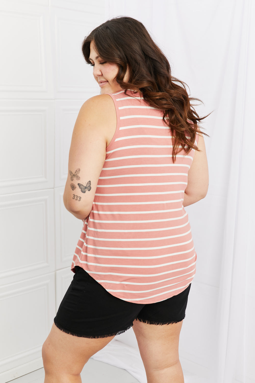 Find Your Path Full Size Sleeveless Striped Top - Women’s Clothing & Accessories - Shirts & Tops - 2 - 2024