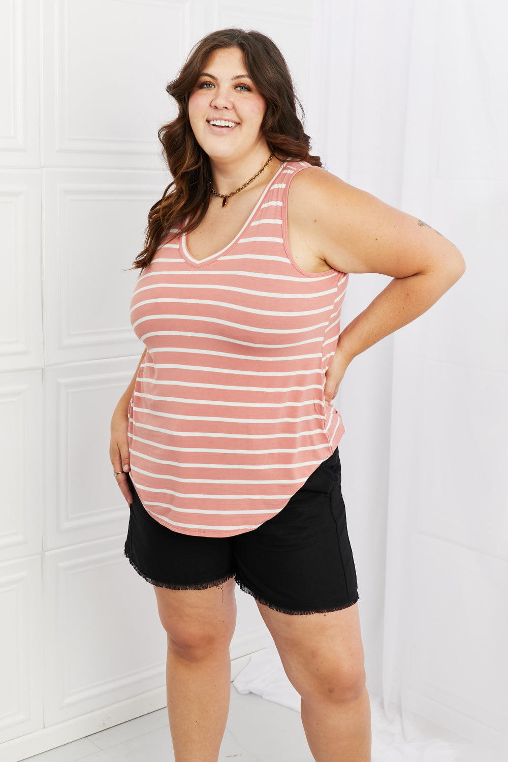 Find Your Path Full Size Sleeveless Striped Top - Women’s Clothing & Accessories - Shirts & Tops - 3 - 2024