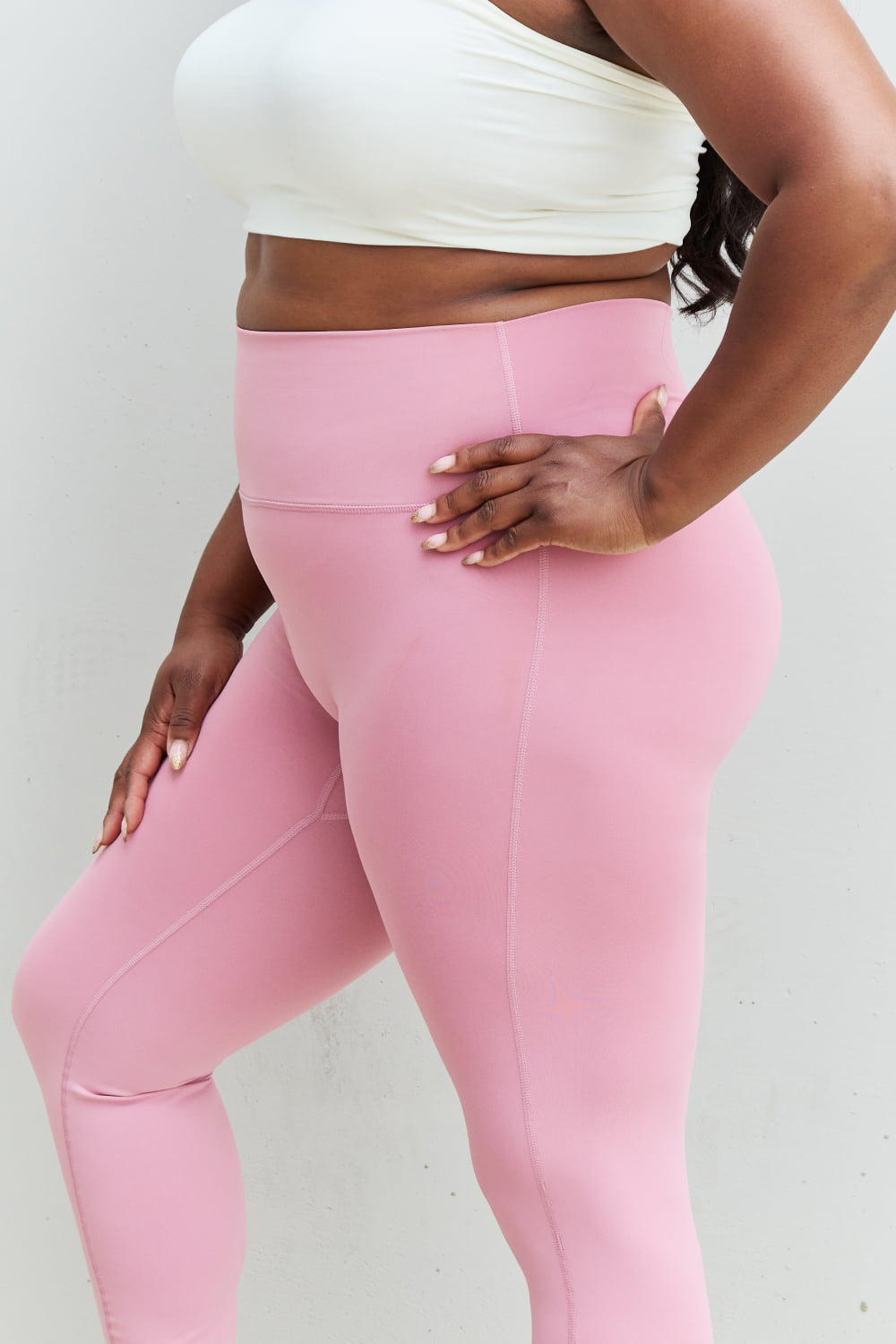 Fit For You Full Size High Waist Active Leggings in Light Rose - Women’s Clothing & Accessories - Activewear - 11 - 2024