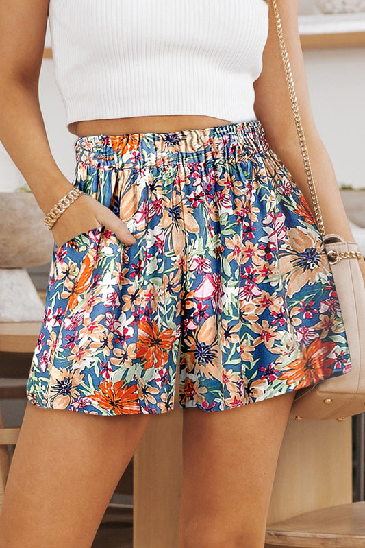 Floral High Waist Shorts with Pockets - Floral / S - Women’s Clothing & Accessories - Shorts - 4 - 2024